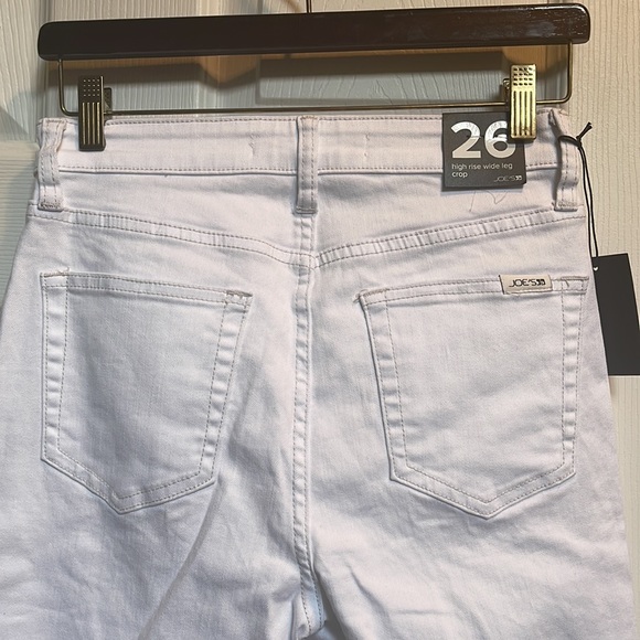 Joe jeans white size 26 nwt high rise wide leg crop nwt - Picture 5 of 5